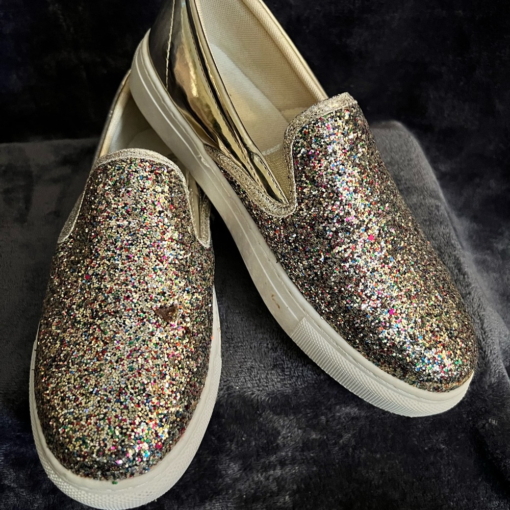 Wanted Slip-on Glitter Sneakers